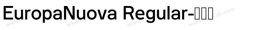 EuropaNuova Regular字体转换